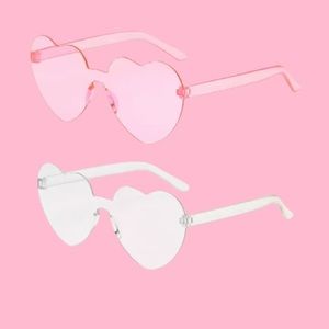 Candy Colored Heart Shaped Sunglasses